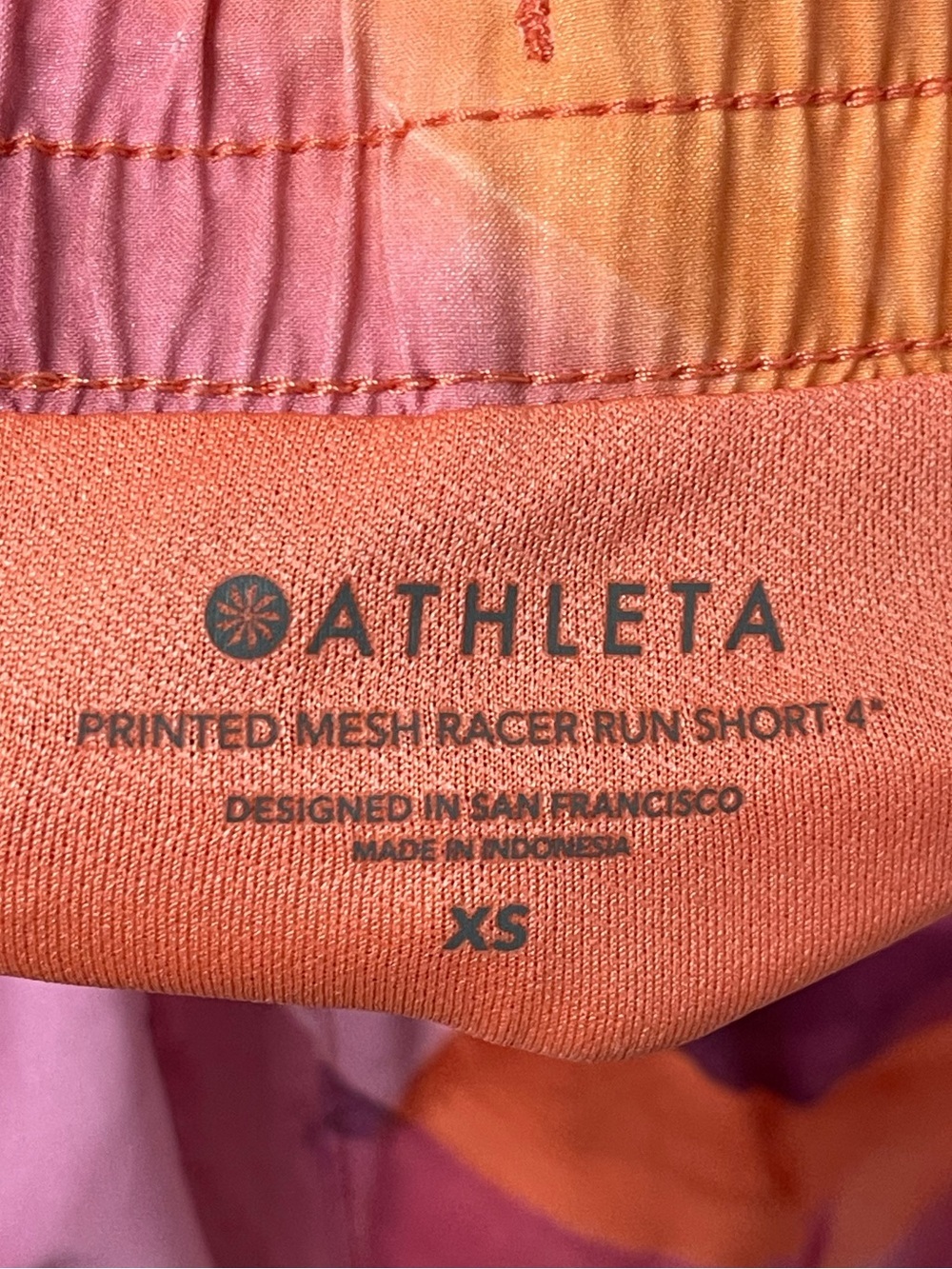 Athleta Printed Mesh Racer Run Short - Picture 3 of 7